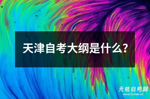 天津自考大纲是什么？